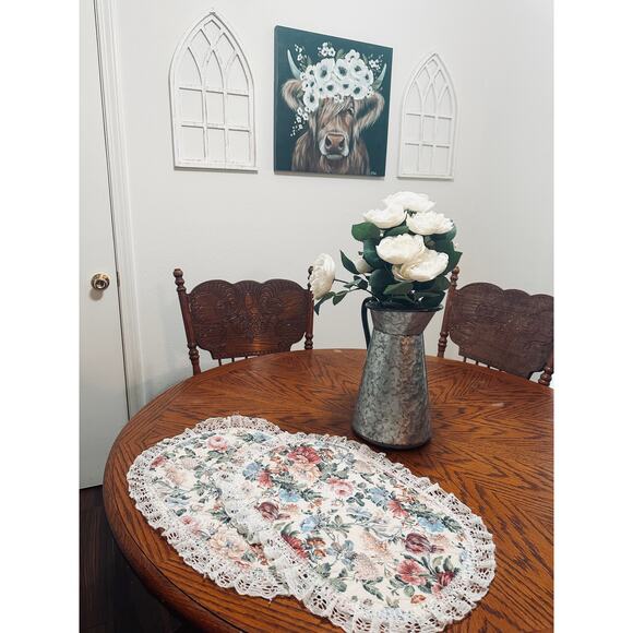 Cottage Core Vintage Floral Lace Place Mats (2) - Picture 7 of 8